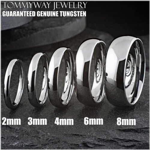 Polished Tungsten Carbide Ring Collection