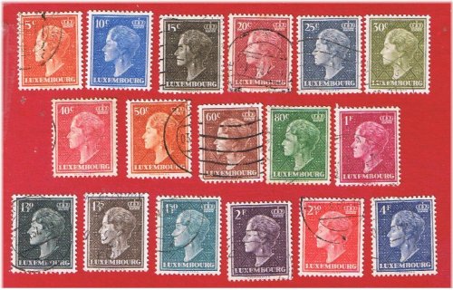 Charlotte's Vintage Luxembourg Stamps