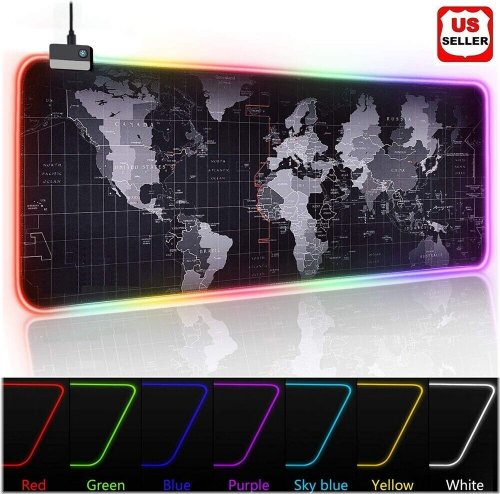 World View Glow Pad: Extra Large Soft Mouse Pad for Comfortable Gaming