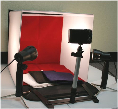 LightPro Tent Kit: 16" Softbox and Diffuser Set with Backdrop Cube