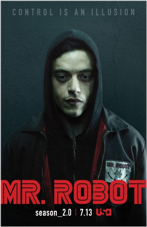 Nostalgic Television Art Print - Rami Malek as Mr. Robot - 11x17 inches