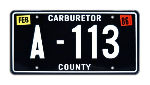 A-113 Tow Mater Metal Stamped License Plate Replica