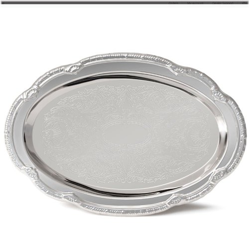 Silver Oval Vintage Platter