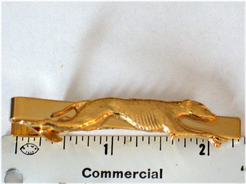Golden Greyhound Tie Bar