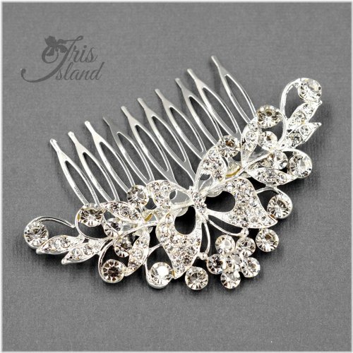 Butterfly Crystal Hair Comb