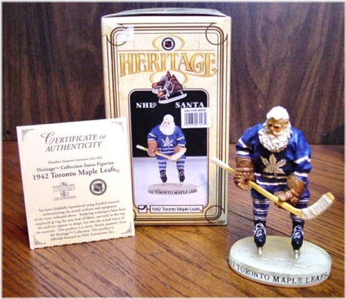 True North Hockey Heritage Santa Figurine