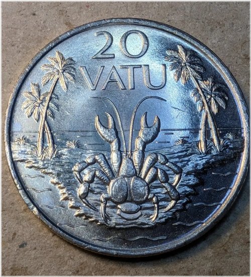 Vanuatu Polynesian Crab Coin