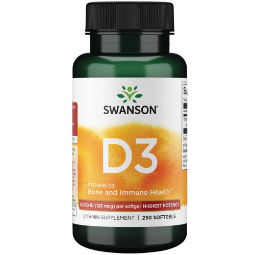 Swanson's High-Potency Vitamin D-3 Softgels