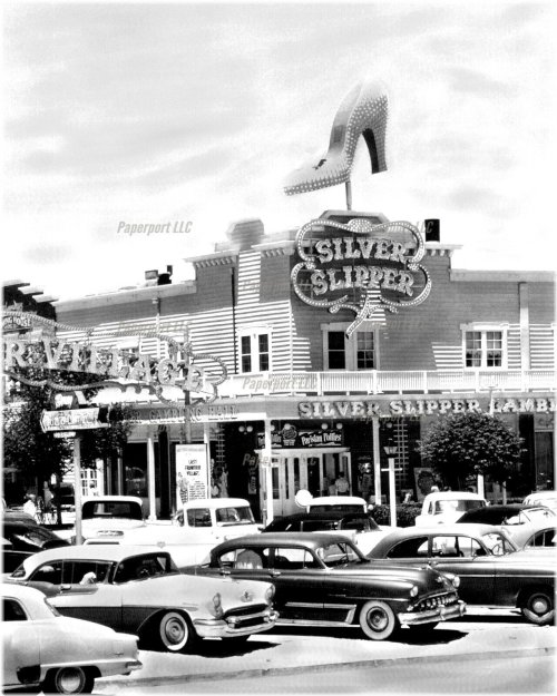 Silver Slipper Casino Vintage Las Vegas 1950's 8x10 Photo