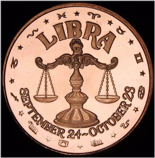 Libra Copper Round