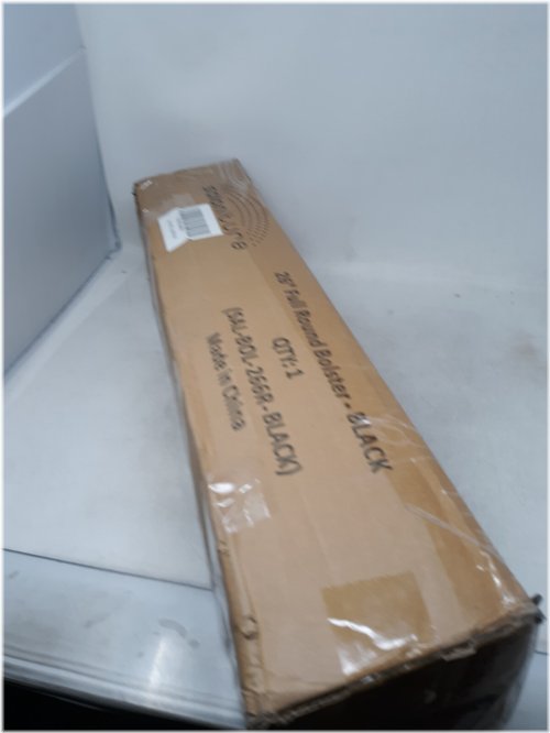 Zen Support 26" Full Round Bolster Pillow - Black