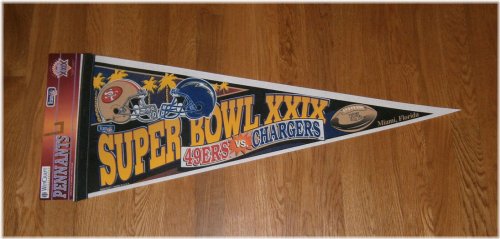 1995 Super Bowl XXIX Commemorative Pennant