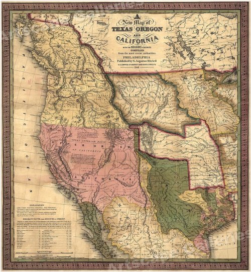 Western Expansion Map - 1840s