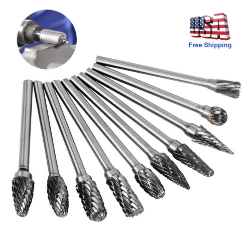 Carbide Double Cut Rotary Burr Set