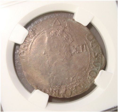Charles I Silver Shilling - London Mint, 1639-40, NGC AU58