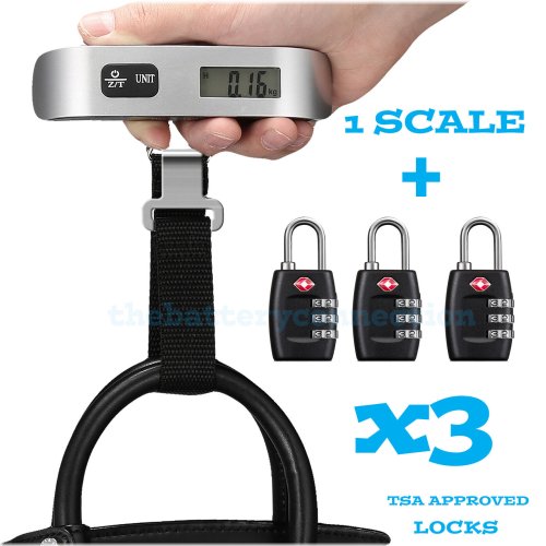 TravelMate: Secure & Precise Luggage Scale with TSA-Approved Lock