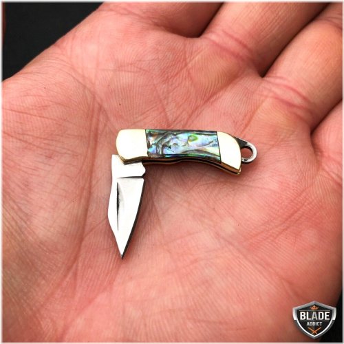 Petite Abalone Pearl Folding Knife