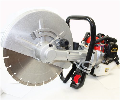 PrecisionCut 14" Concrete Saw - Gas Powered, Wet/Dry Cutting with Blade Included