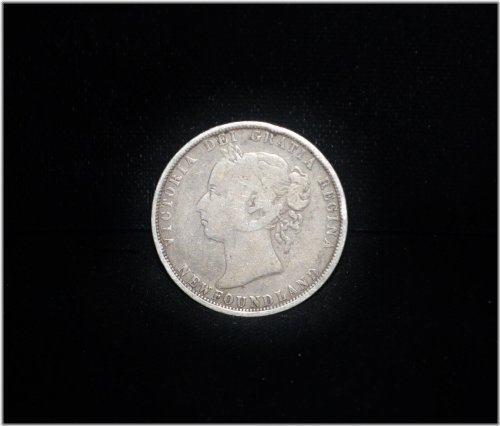 Newfoundland 1882 50 Cent Coin - KM6 #EB14391