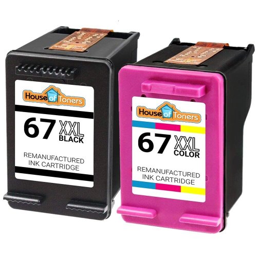 InkPro 67XL Replacement Cartridges for HP Deskjet Plus Printers