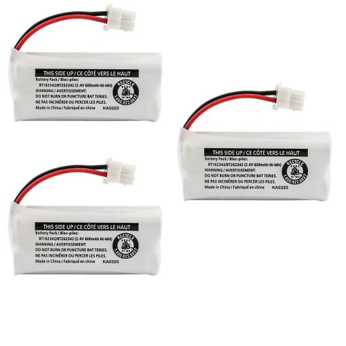 Tri-Pack Replacement Batteries for Select Cordless Phones