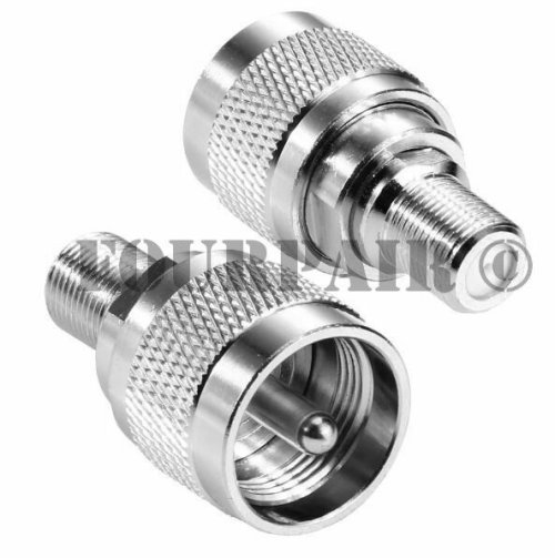 SignalLink Adapter: UHF Male to F Female Coaxial Connector