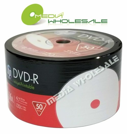 White Inkjet Printable Recordable Discs - Pack of 50