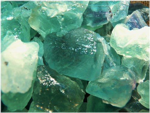Green Fluorite Gemstone Collection
