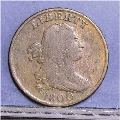 Antique Draped Bust Half Cent - Well-Preserved