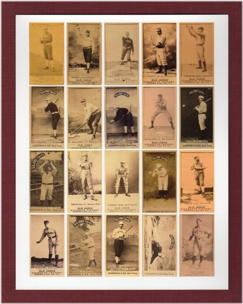 Vintage Legends Uncut Trading Card Sheet