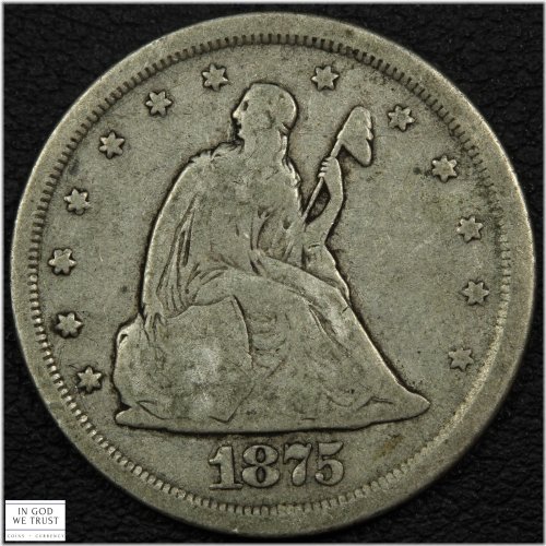1875 S Silver Twenty Cent Piece