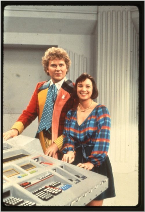 Timeless TV Duo: Vintage Colin Baker & Nicola Bryant 35mm Transparency