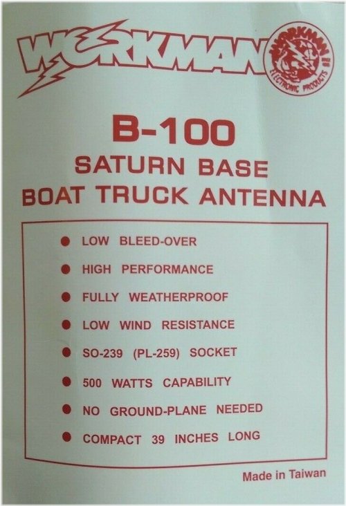 Saturn B-100 No Ground-Plane Antenna