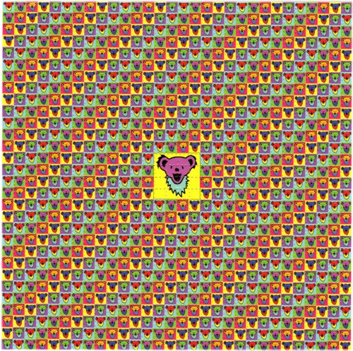 Psychedelic Bear Blotter: A Unique and Intriguing Art Piece