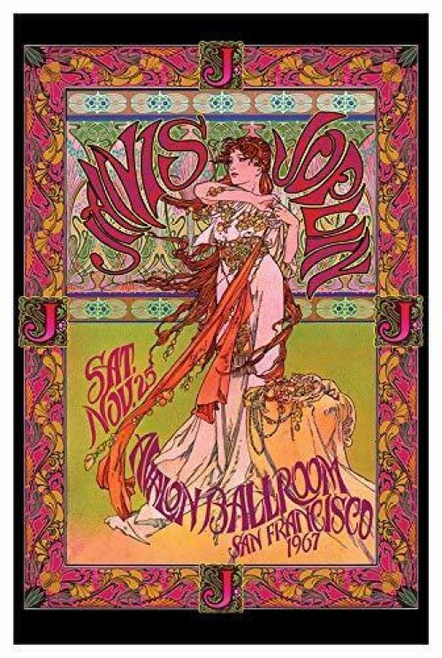 Vintage Janis Joplin Concert Poster