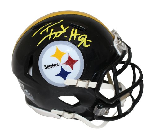 Steelers Speed Mini Helmet autographed by TJ Watt with Beckett COA