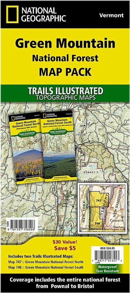 Green Mountain Trail Map Bundle by National Geographic