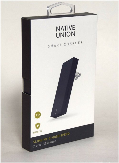 Slate Gray Smart Dual-Port Charger