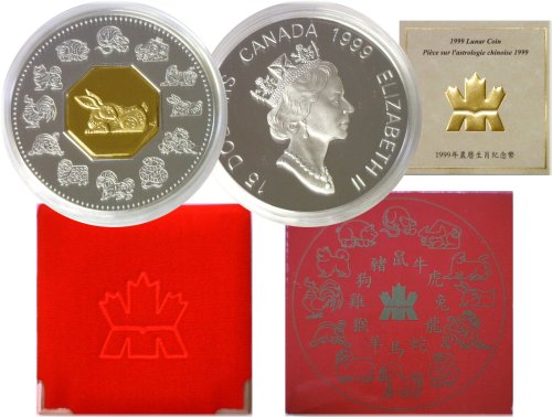 Canadian Lunar Silver Coin Set - 1999 Year of the Rabbit