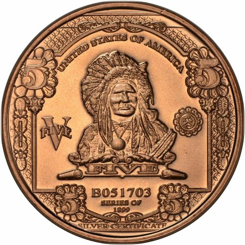 Copper Indian Chief Round