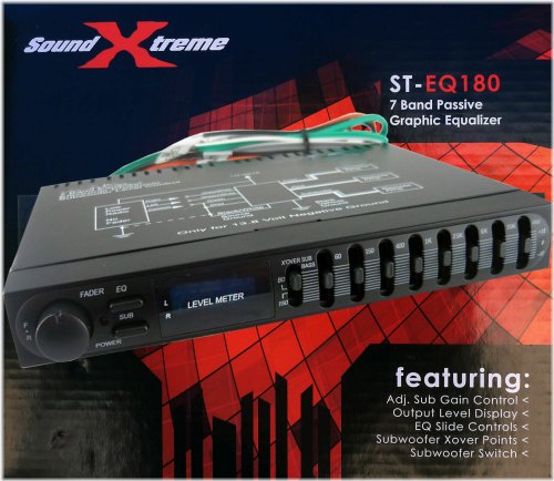 AudioEQ 7-Band Car Stereo Equalizer with Subwoofer Output