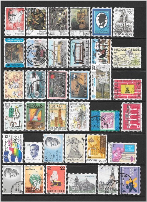 Belgian Stamp Collection 1982-1984