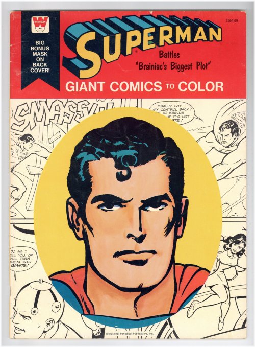 Vintage Superman Coloring Comic Book #1664 - 1976