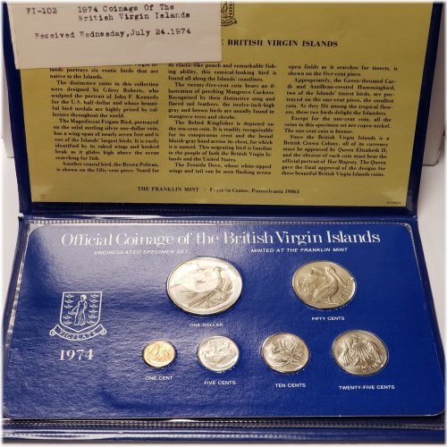 Virgin Islands Specimen Set - 1974 Edition