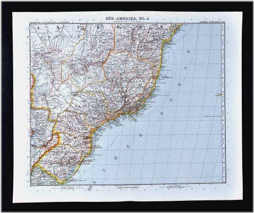 South American Coastal Cities Map - 1911 Edition