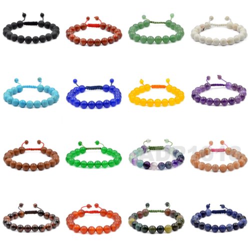 Gemstone Macrame Bracelets