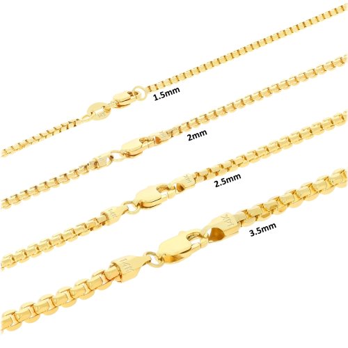 Golden Venetian Link Chain Necklace