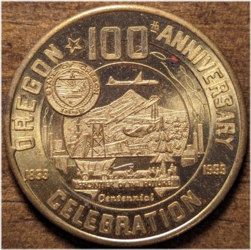 Oregon Centennial Commemorative Token