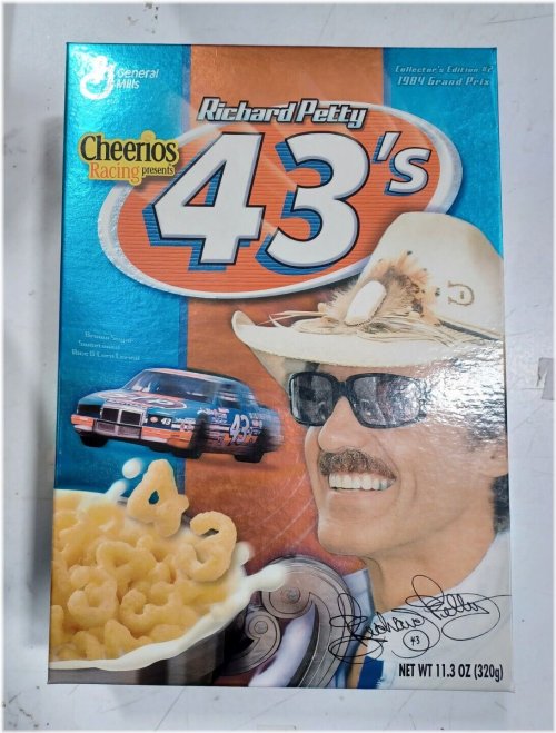 Retro Racing Legends Cereal Box