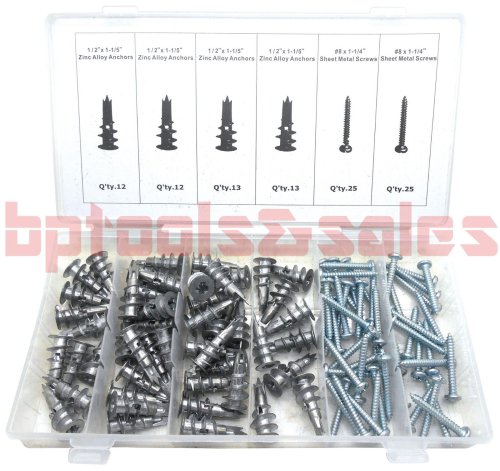 Metal Anchor Kit with Self-Drilling Screws